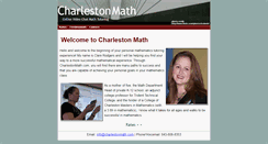 Desktop Screenshot of charlestonmath.com